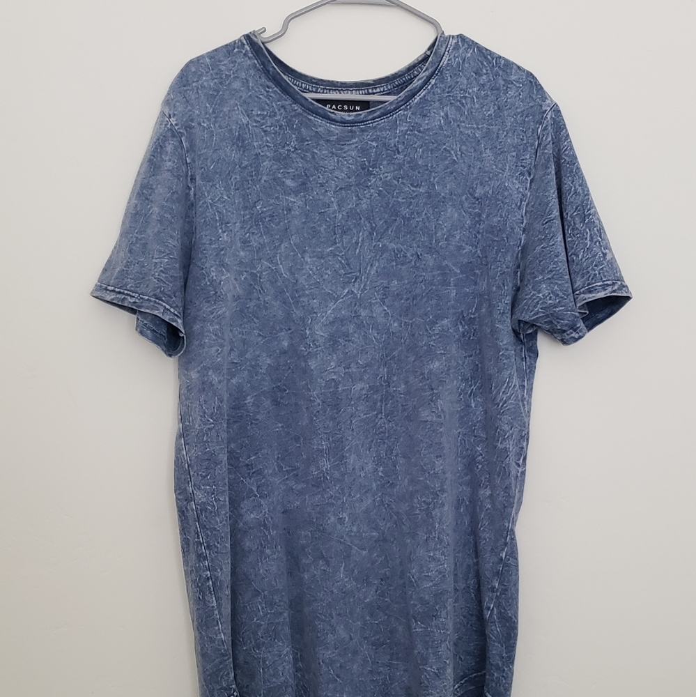 PacSun Denim Scallop Short Sleeve Tee